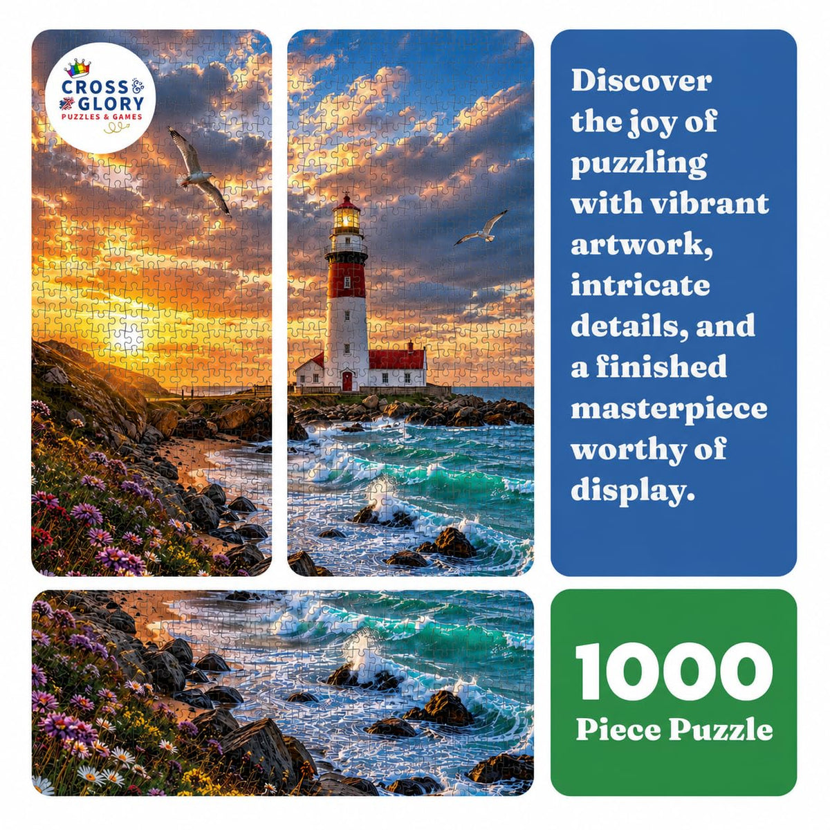 Coastal Puzzle – Evening at Beacon Point – 1000 Piece Jigsaw Puzzle