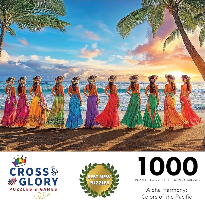 Aloha Harmony: Colors of The Pacific - 1000 Piece Jigsaw Puzzle