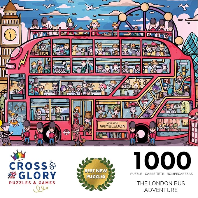 The London Bus Adventure - 1000 Piece Jigsaw Puzzle