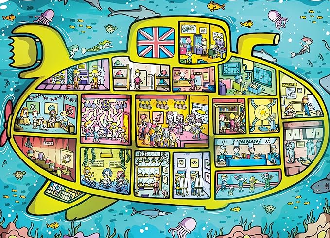 Sea of Green Voyage: British Invasion Beneath The Waves - 1000 Piece Jigsaw Puzzle