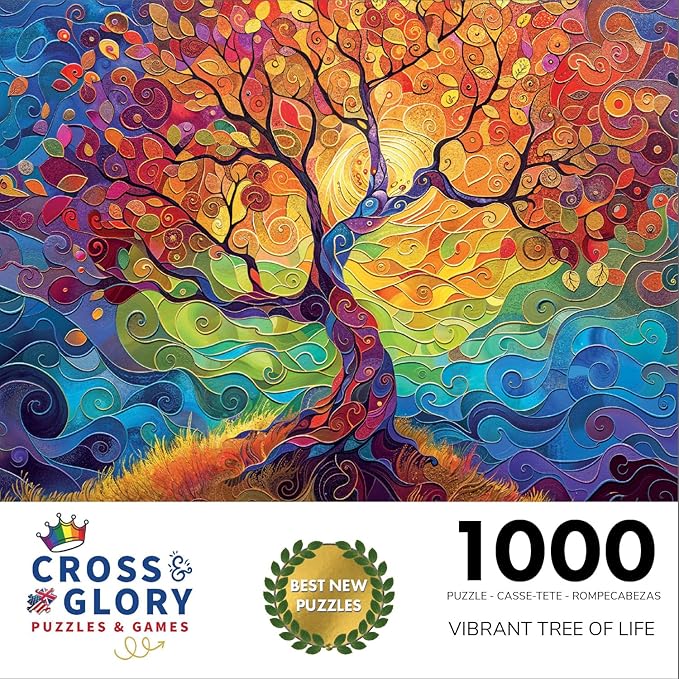 Vibrant Tree of Life - 1000 Piece Jigsaw Puzzle