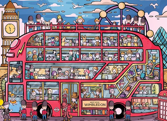 The London Bus Adventure - 1000 Piece Jigsaw Puzzle