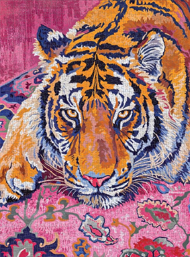 Bohemian Tiger Tapestry - 1000 Piece Jigsaw Puzzle