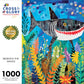 Beneath The Waves: Shark's Colorful Realm - 1000 Piece Jigsaw Puzzle