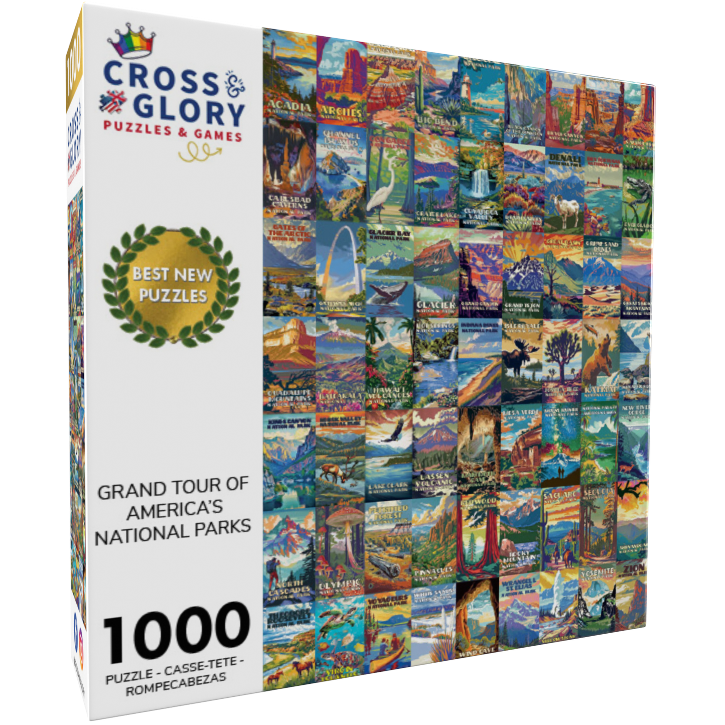 Grand Tour of America's National Parks - 1000 Piece Jigsaw Puzzle