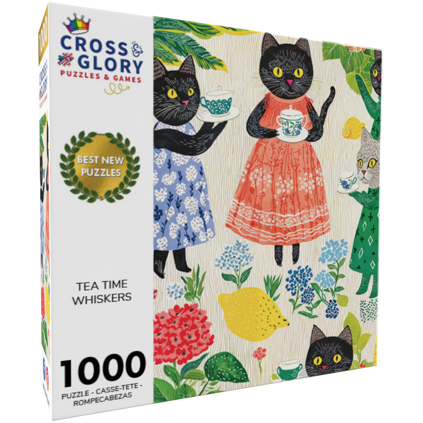 Tea Time Whiskers - 1000 Piece Jigsaw Puzzle