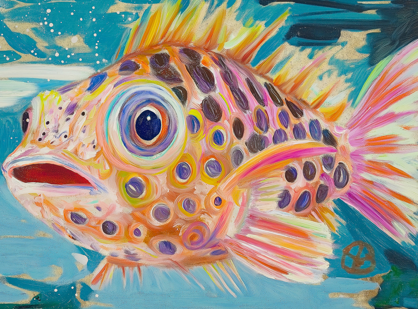 Pufferfish Odyssey: A Deep Sea Masterpiece - 1000 Piece Jigsaw Puzzle