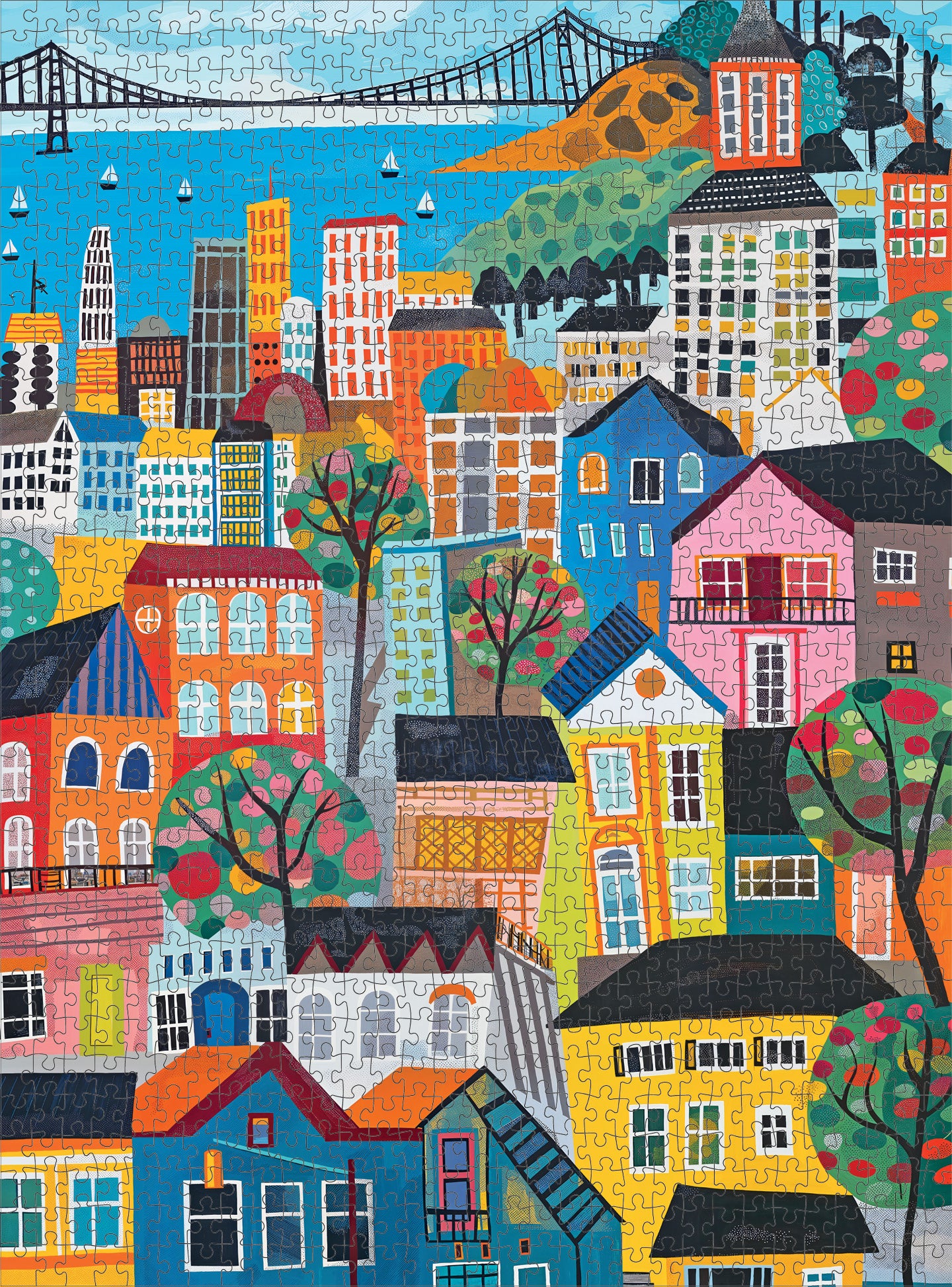 Bay Breeze & Bright Lights - 1000 Piece Jigsaw Puzzle