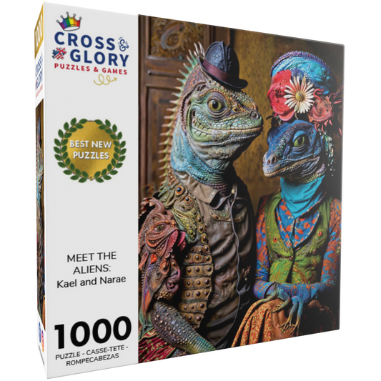 Meet The Aliens: Kael and Narae - 1000 Piece Jigsaw Puzzle