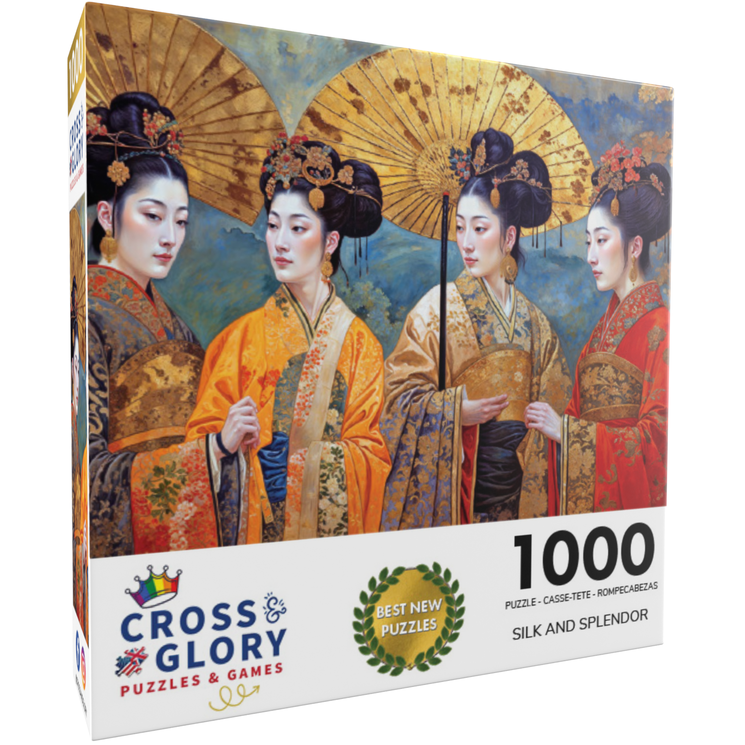 Silk and Splendor: an Imperial Puzzle Panorama 1000 Piece Jigsaw Puz