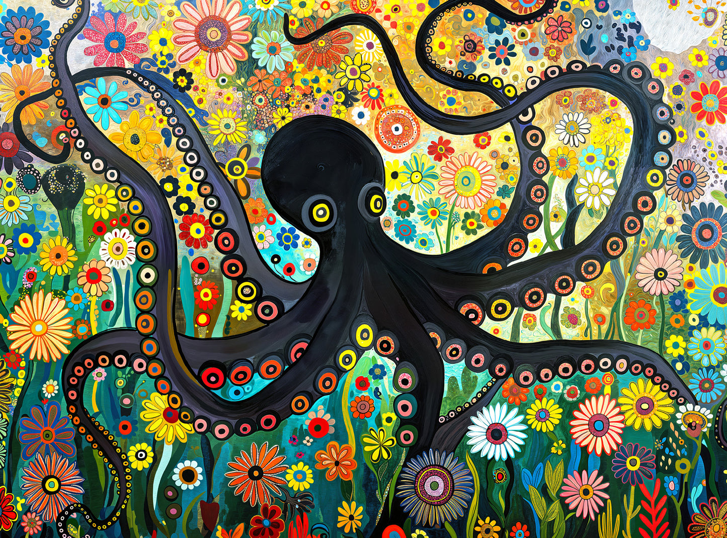 The Octopus Who Grew Flowers - 1000 Piece Jigsaw Puzzle