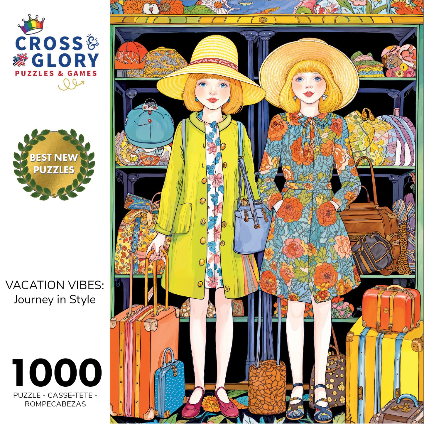 Vacation Vibes: Journey in Style - 1000 Piece Jigsaw Puzzle
