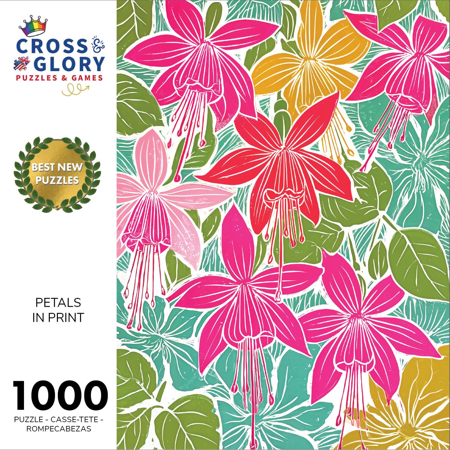 Petals in Print - 1000 Piece Jigsaw Puzzle