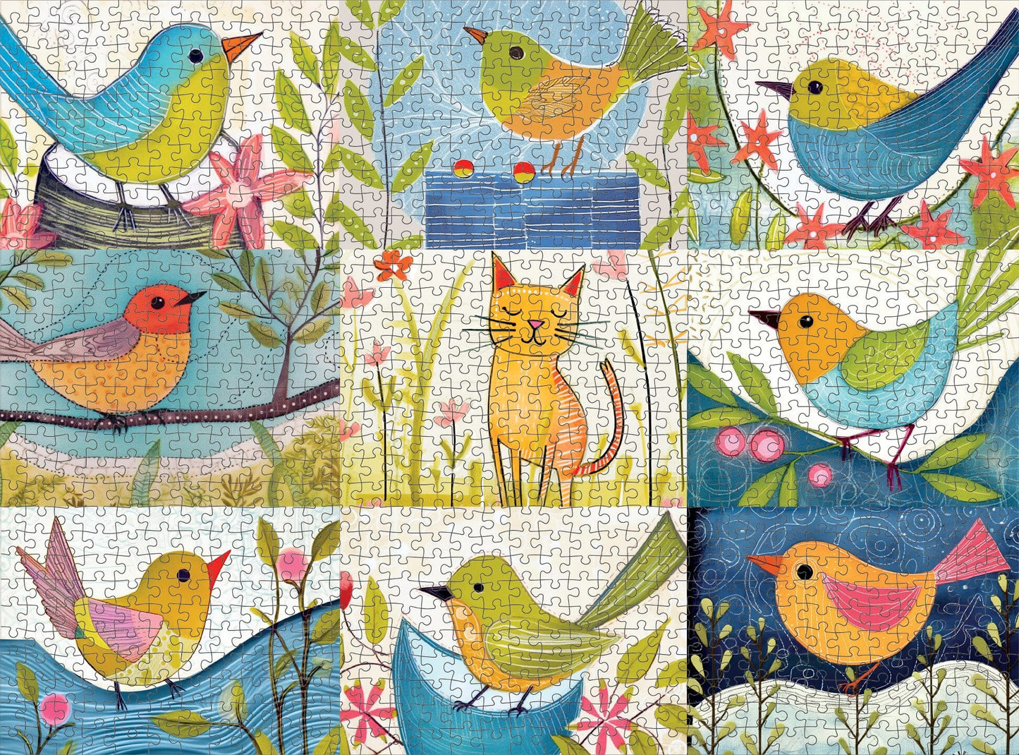 Cat in The Bird's Nest - 1000 Piece Jigsaw Puzzle Jigsaw Puzzles Cross & Glory