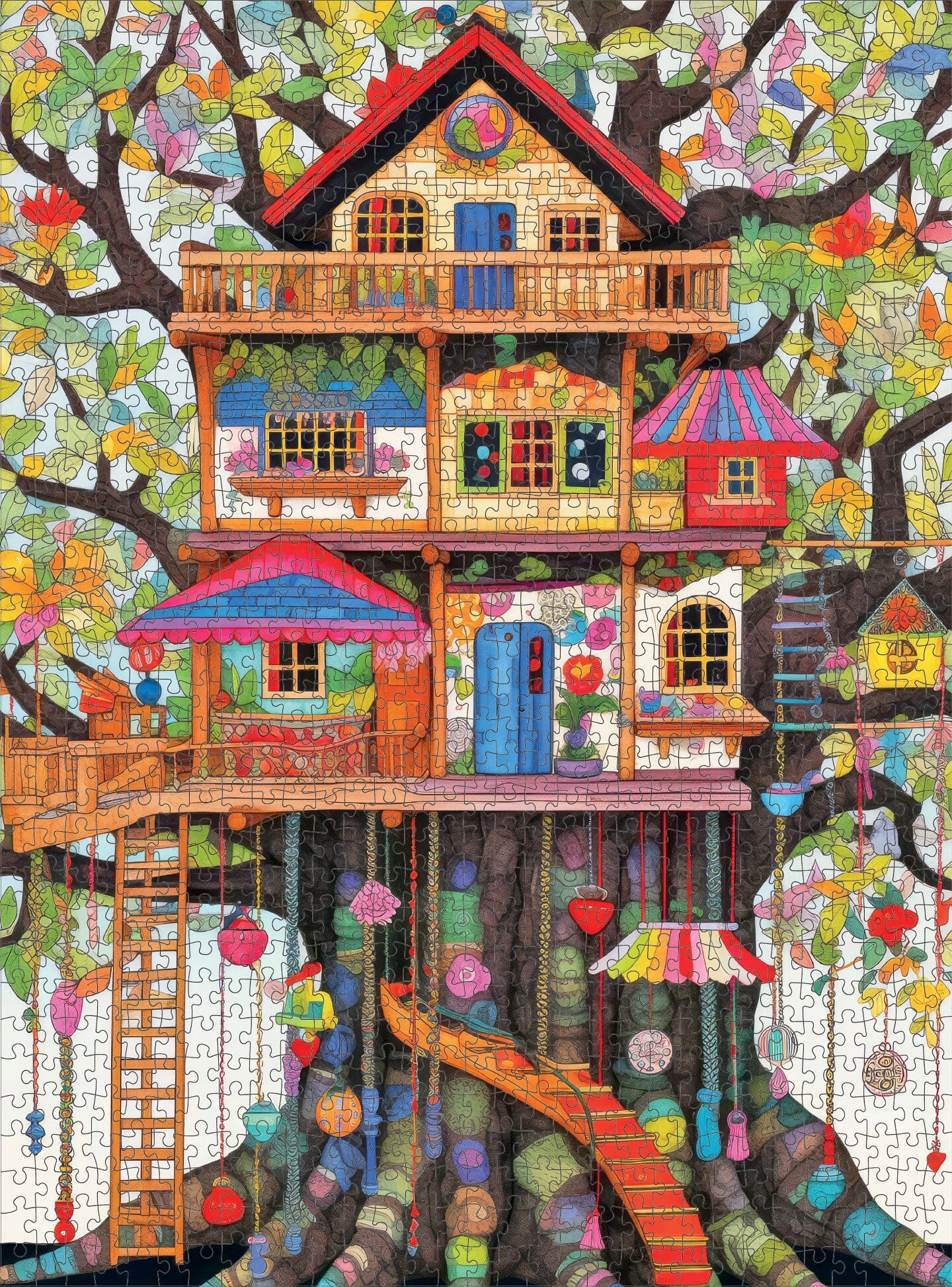 Fantastical Treehouse Escape - 1000 Piece Jigsaw Puzzle Jigsaw Puzzles Cross & Glory
