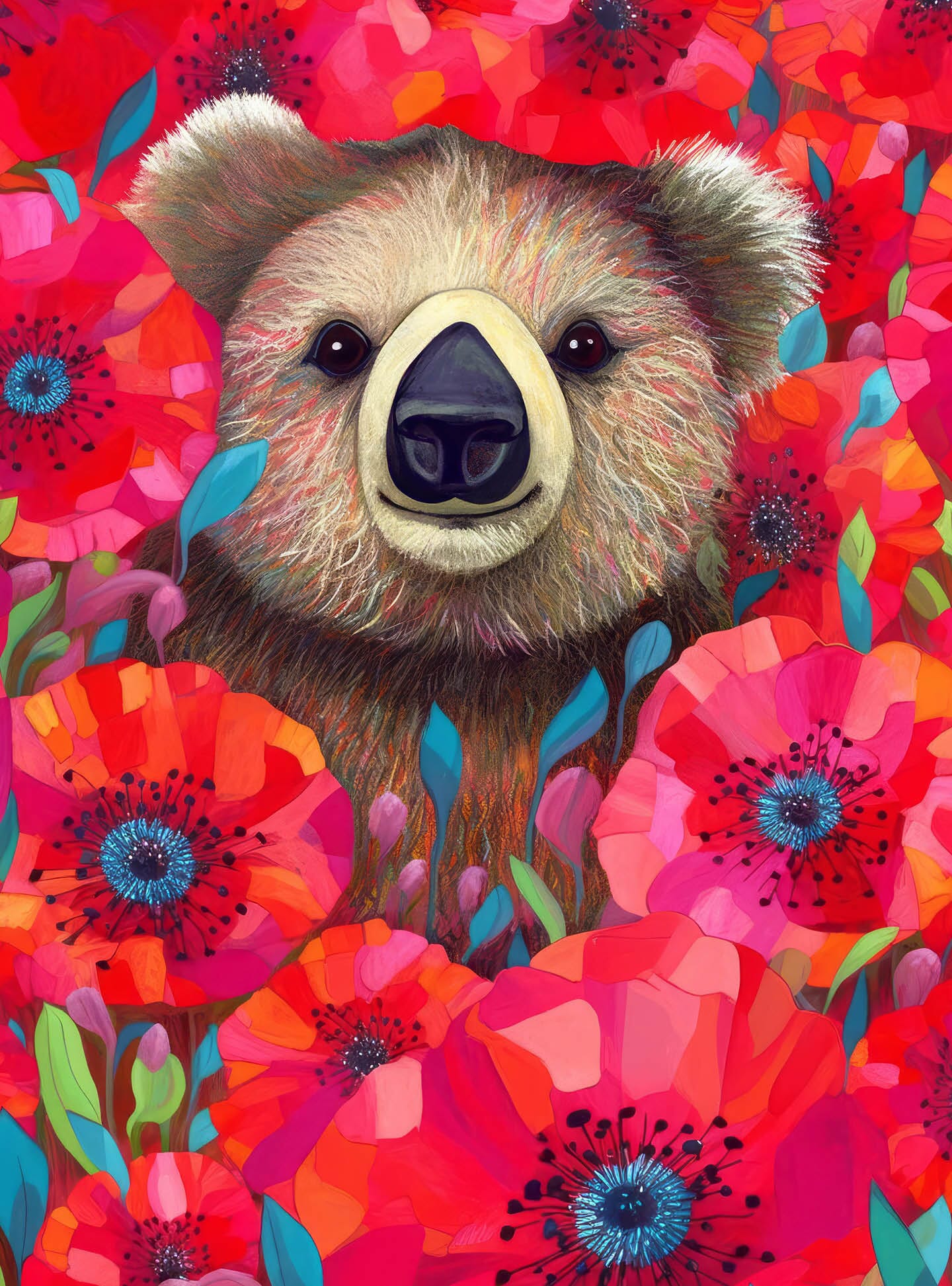 Koala's Poppy Paradise - 1000 Piece Jigsaw Puzzle Jigsaw Puzzles Cross & Glory
