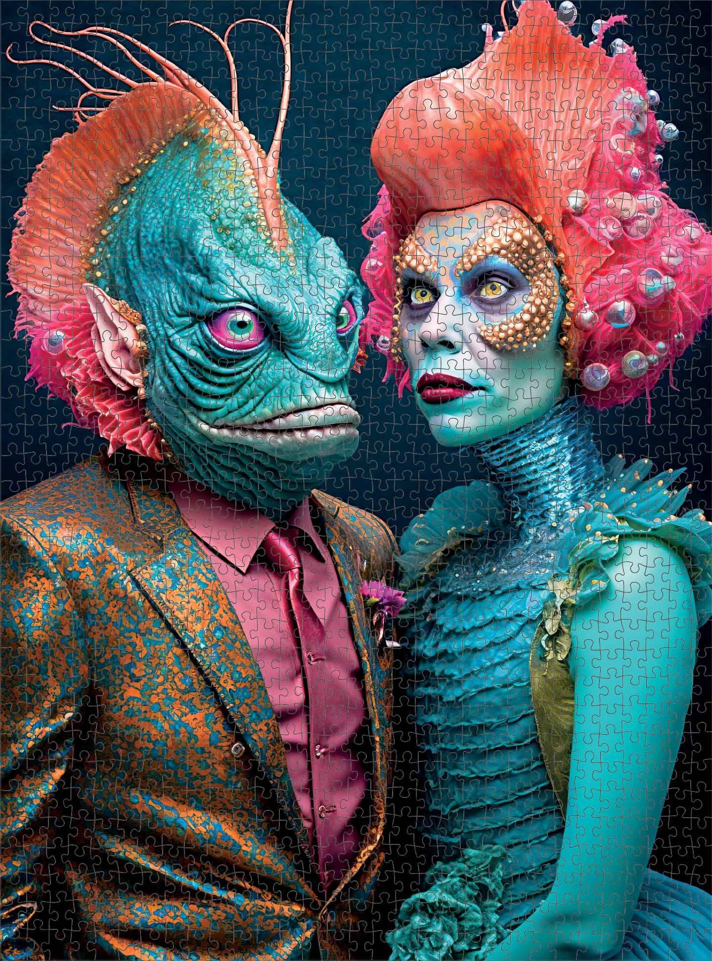 Meet the Aliens: Nymira and Dantar - 1000 Piece Jigsaw Puzzle Jigsaw Puzzles Cross & Glory