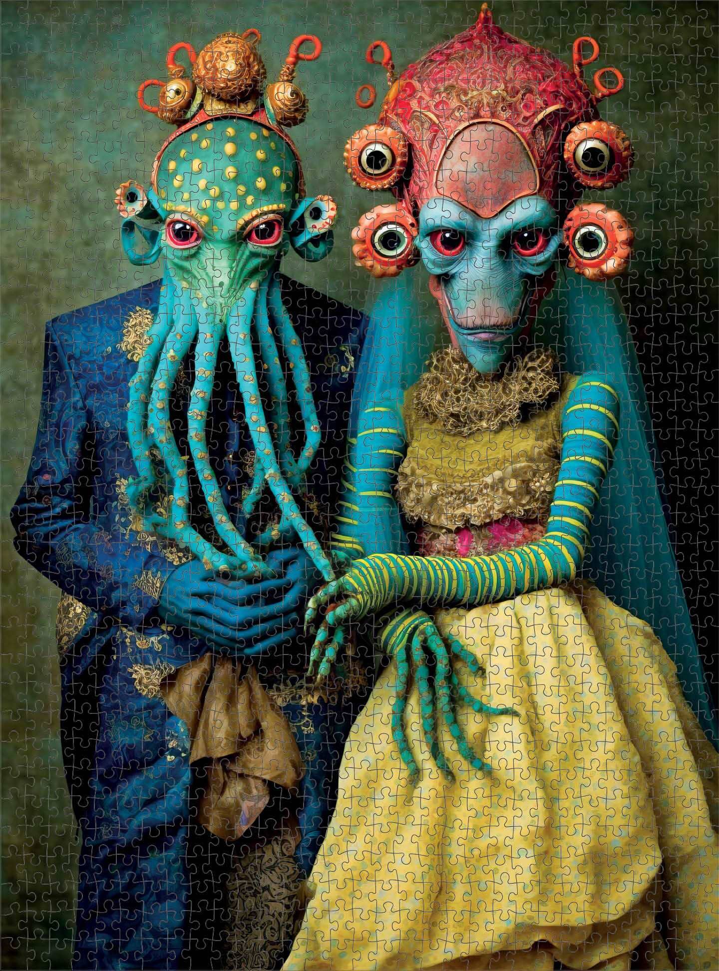 Meet the Aliens: Xantara and Nykara - 1000 Piece Jigsaw Puzzle Jigsaw Puzzles Cross & Glory