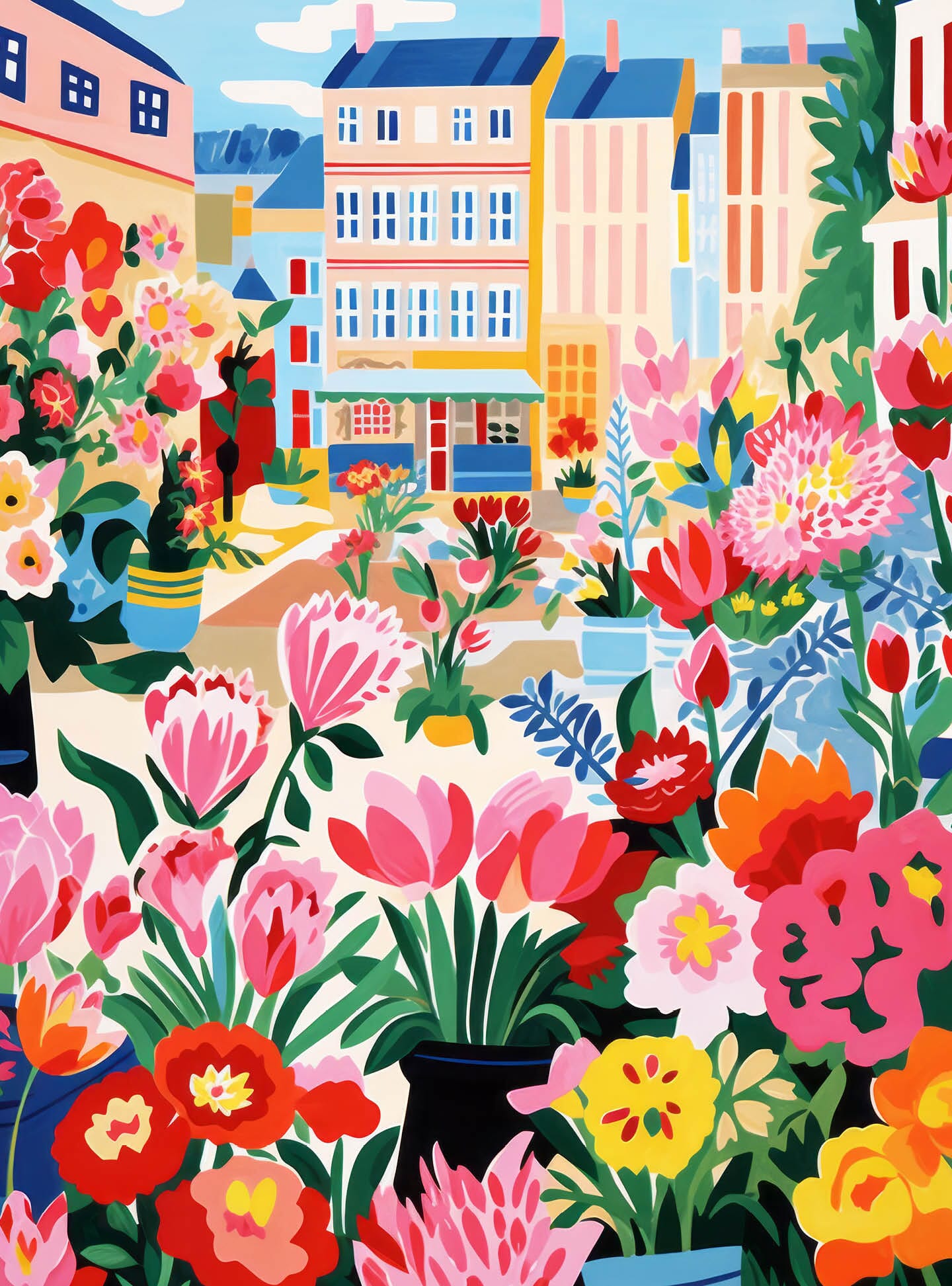 Petal Promenade: Springtime in Paris - 1000 Piece Jigsaw Puzzle Jigsaw Puzzles Cross & Glory