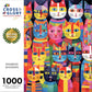 Rainbow Whiskers - Whimsical Cat - 1000 Piece Jigsaw Puzzle Jigsaw Puzzles Cross & Glory