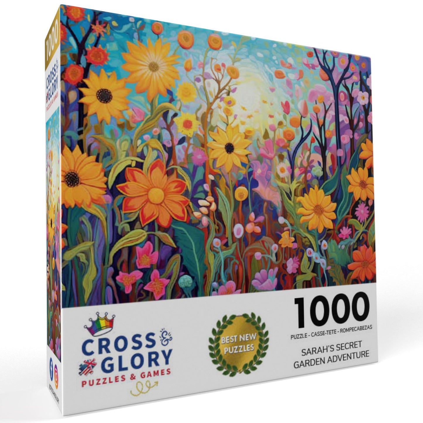 Sarah's Secret Garden Adventure - 1000 Piece Jigsaw Puzzle Jigsaw Puzzles Cross & Glory