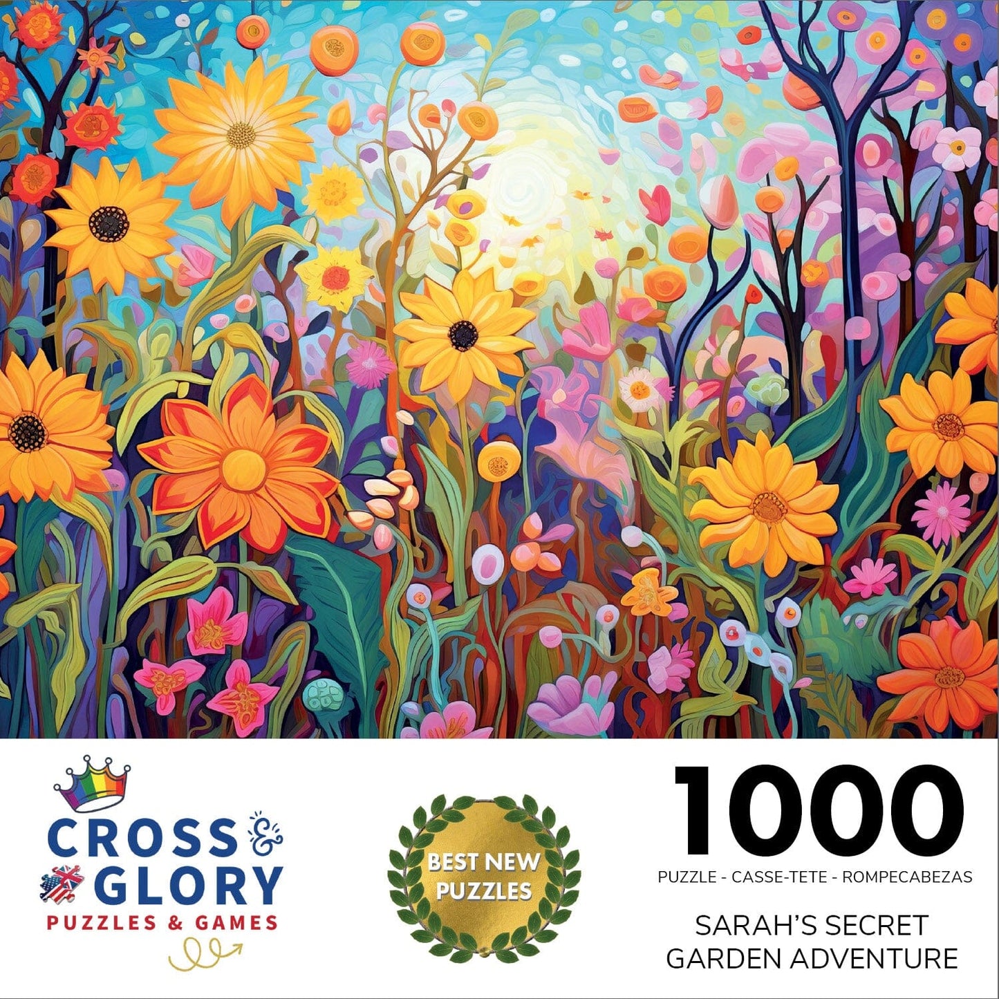 Sarah's Secret Garden Adventure - 1000 Piece Jigsaw Puzzle Jigsaw Puzzles Cross & Glory