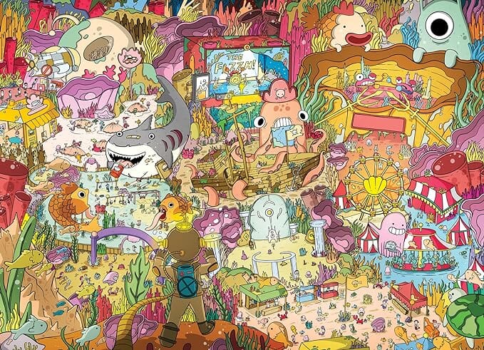 Seamonster Shenanigans - 1000 Piece Jigsaw Puzzle Jigsaw Puzzles Cross & Glory
