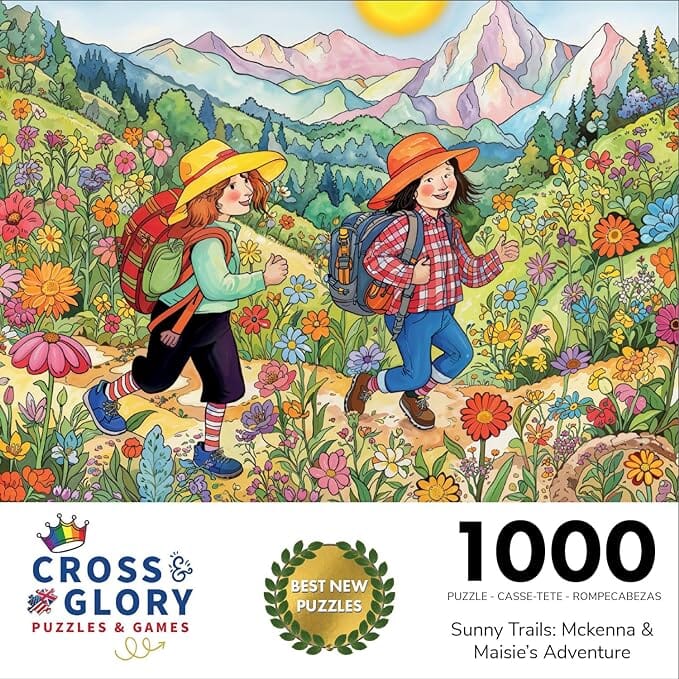 Sunny Trails: McKenna & Maisie's Adventure - 1000 Piece Jigsaw Puzzle Jigsaw Puzzles Cross & Glory