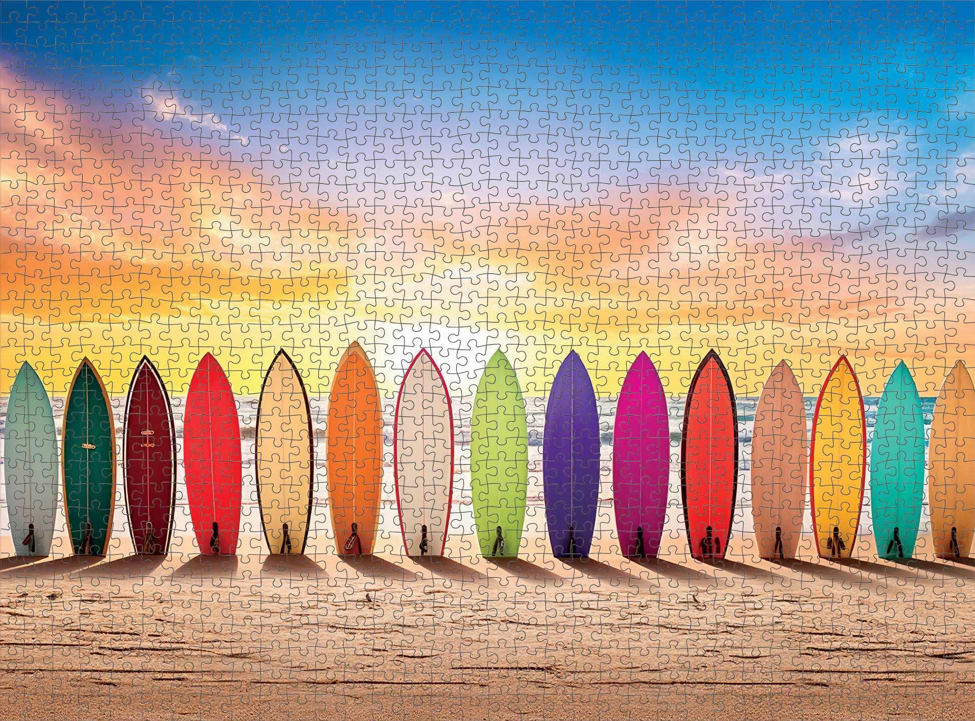 Sunrise Surf - 1000 Piece Jigsaw Puzzle Jigsaw Puzzles Cross & Glory