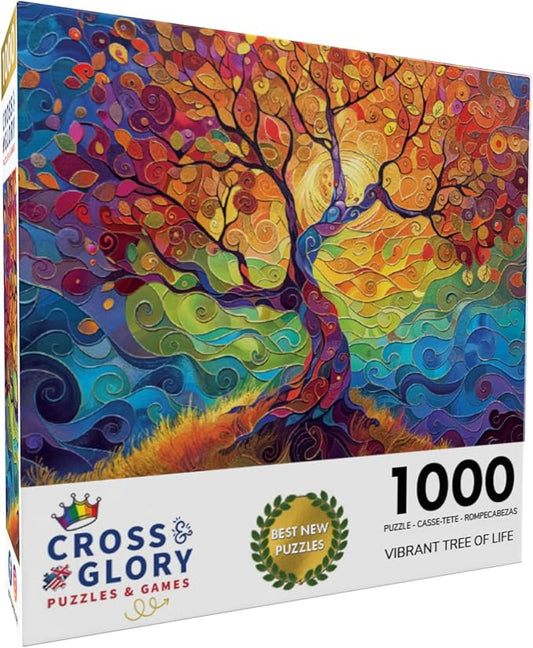 Vibrant Tree of Life - 1000 Piece Jigsaw Puzzle