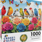 Birds and Blossoms: A Colorful Rose Garden Gala - 1000 Piece Jigsaw Puzzle