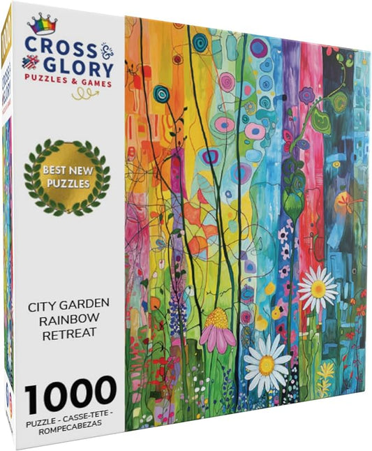 City Garden Rainbow Retreat - 1000 Piece Jigsaw Puzzle