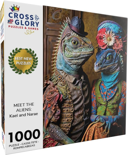 Meet The Aliens: Kael and Narae - 1000 Piece Jigsaw Puzzle