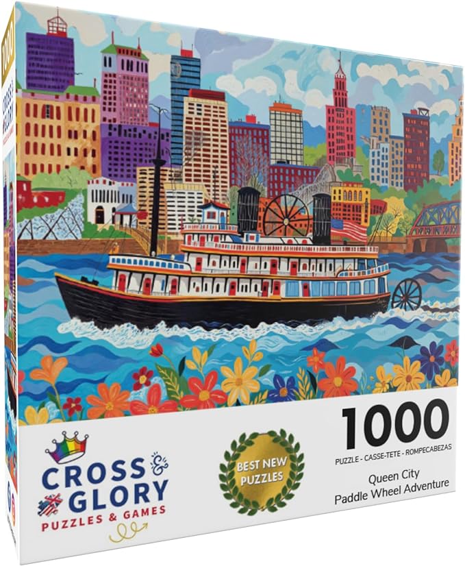 Queen City Paddle Wheel Adventure - 1000 Piece Jigsaw Puzzle