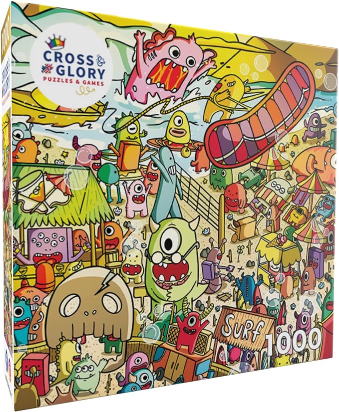 Surf 'n' Scream Beach Party - 1000 Piece Jigsaw Puzzle