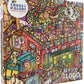 Metropolitan Mayhem: A Cartoon Cosmopolis - 1000 Piece Jigsaw Puzzle