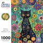 Petals and The Midnight Cat - 1000 Piece Jigsaw Puzzle