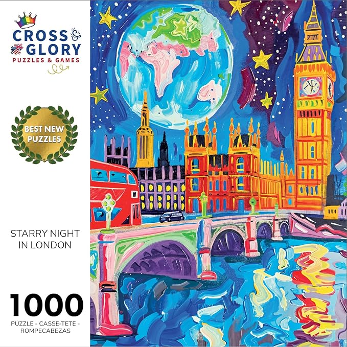 Starry Night in London - 1000 Piece Jigsaw Puzzle