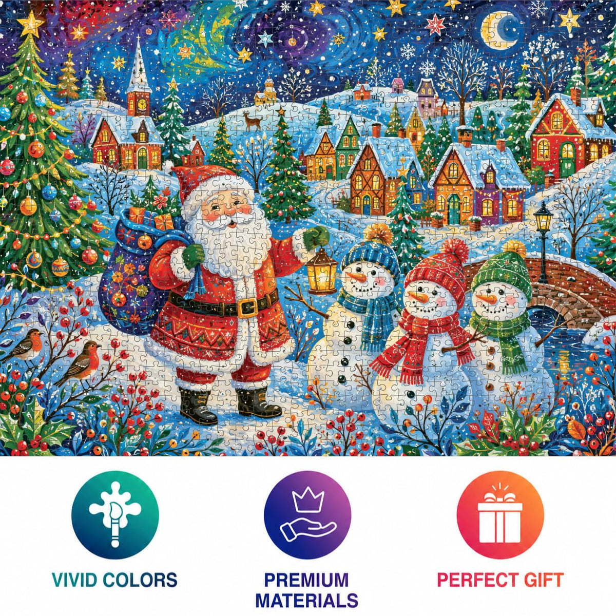 Christmas Puzzle – Santa's Snow Day – 1000 Piece Jigsaw Puzzle