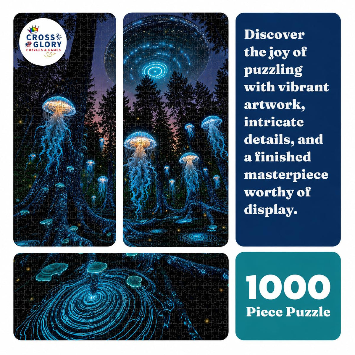 Alien Puzzle – The Glowkeepers – 1000 Piece Jigsaw Puzzle