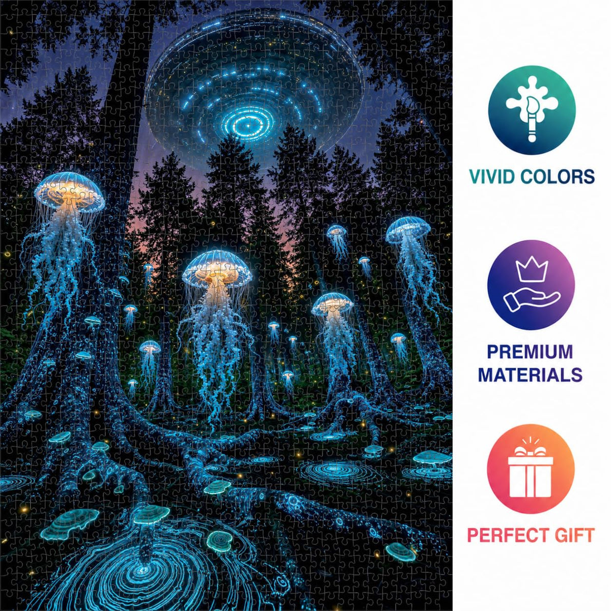 Alien Puzzle – The Glowkeepers – 1000 Piece Jigsaw Puzzle