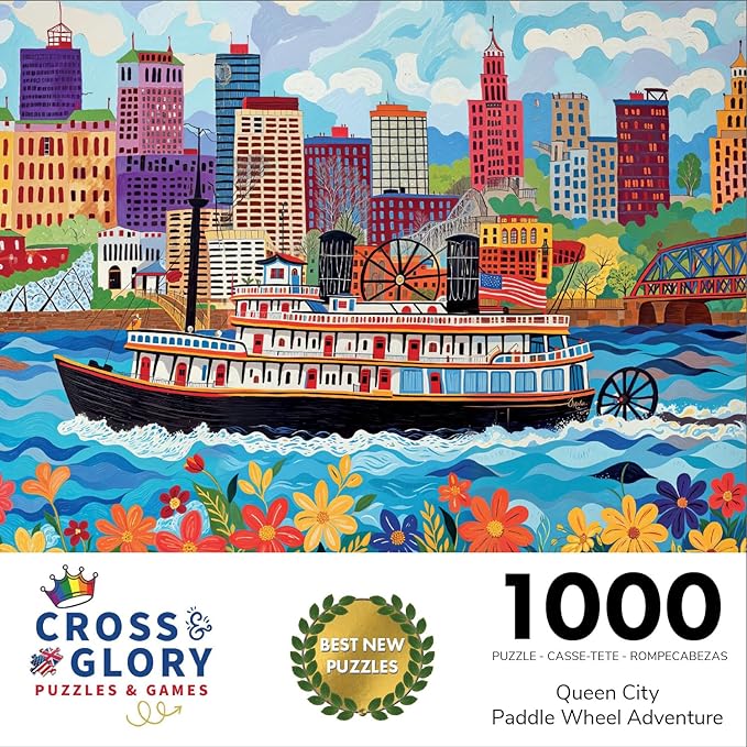 Queen City Paddle Wheel Adventure - 1000 Piece Jigsaw Puzzle