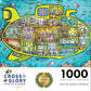 Cross & Glory Puzzles: Sea of Green Voyage: British Invasion Beneath The Waves, 1000 Piece Jigsaw Puzzle, Fun 60s Themed Puzzles for Adults, Underwater Adventure