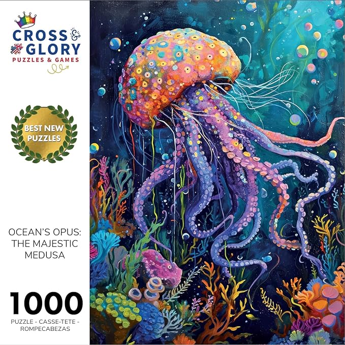 Ocean's Opus: The Majestic Medusa - 1000 Piece Jigsaw Puzzle