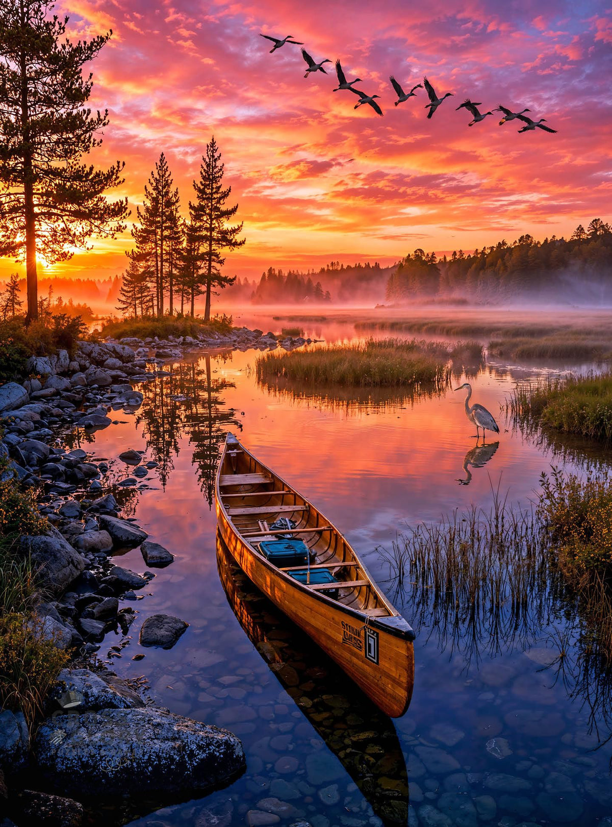 Lake Puzzle – Dawn Over Silent Waters – 1000 Piece Jigsaw Puzzle