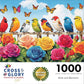 Birds and Blossoms: A Colorful Rose Garden Gala - 1000 Piece Jigsaw Puzzle