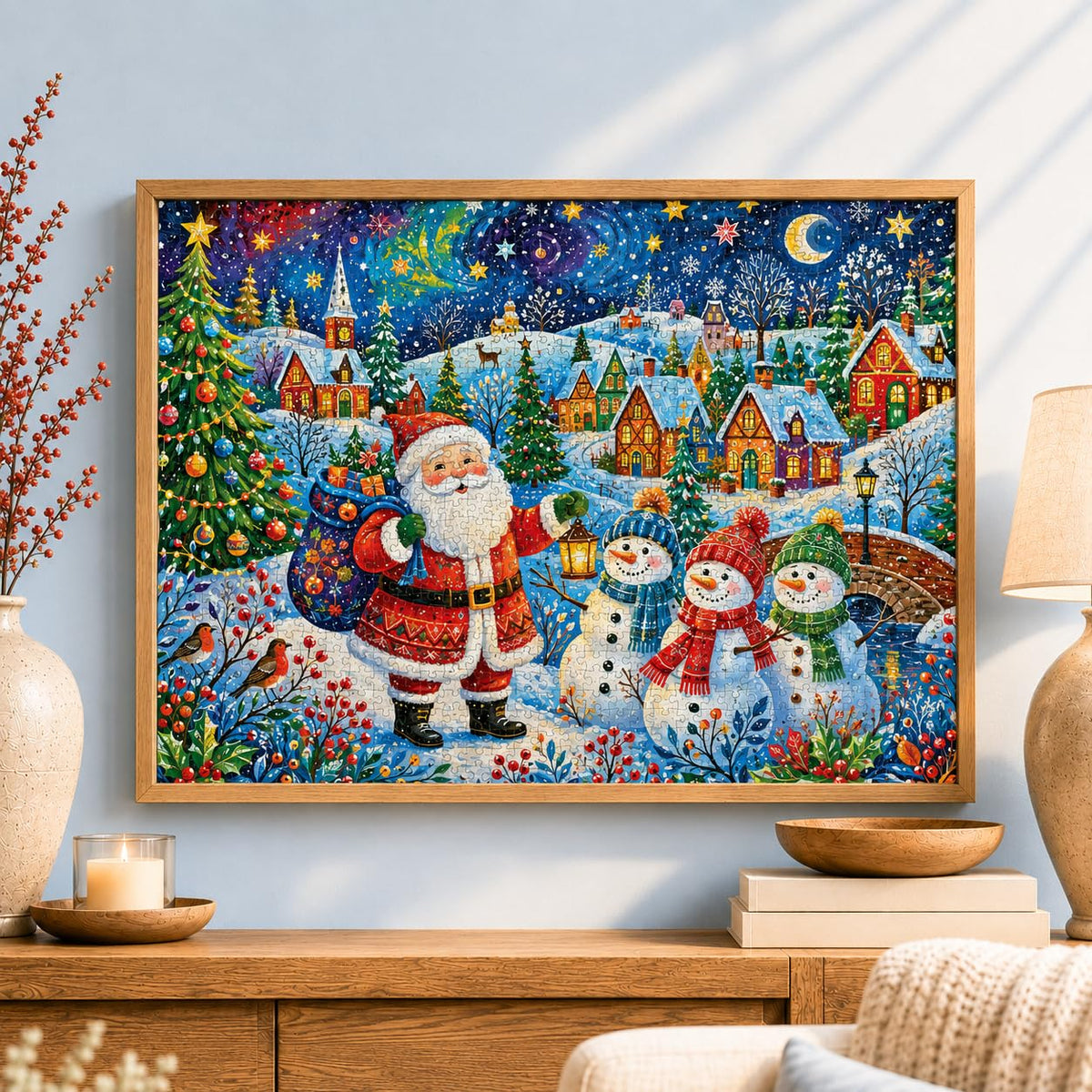 Christmas Puzzle – Santa's Snow Day – 1000 Piece Jigsaw Puzzle
