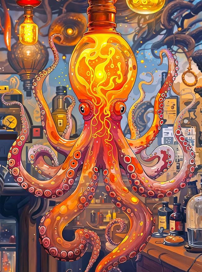 Octopus Alchemy: The Lava Experiment - 1000 Piece Jigsaw Puzzle