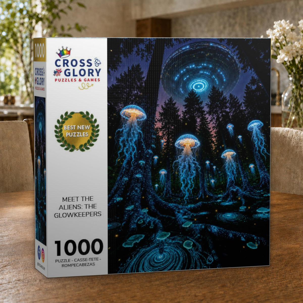 Alien Puzzle – The Glowkeepers – 1000 Piece Jigsaw Puzzle