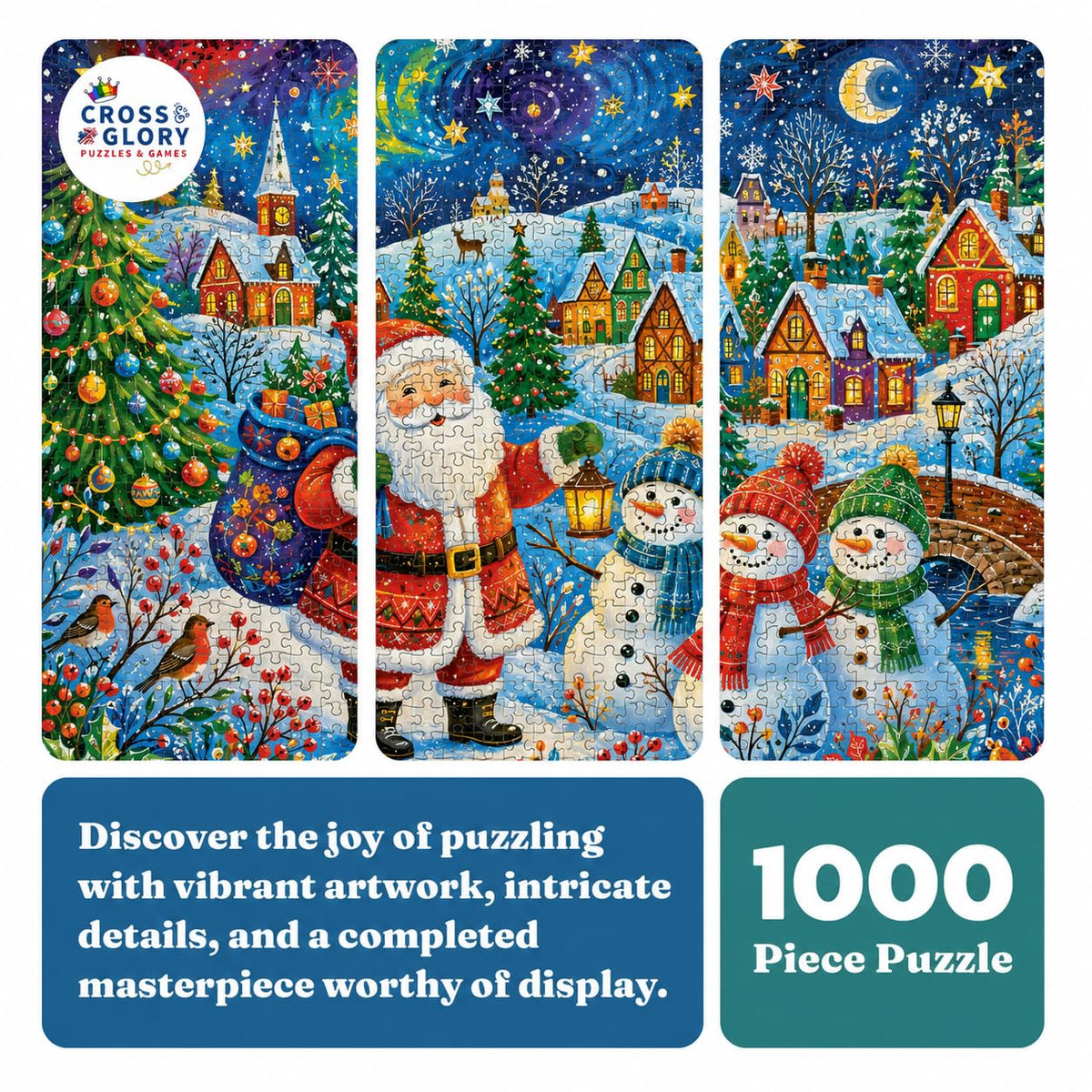 Christmas Puzzle – Santa's Snow Day – 1000 Piece Jigsaw Puzzle